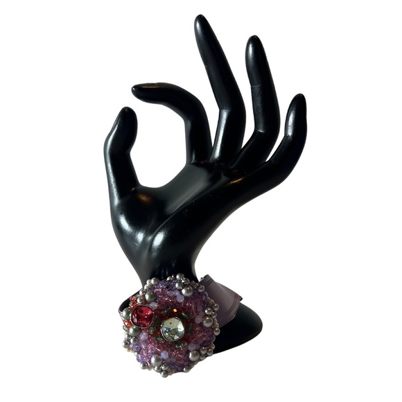 Swarovski Silk Ribbon Crystal Bracelet - Picture 4 of 11